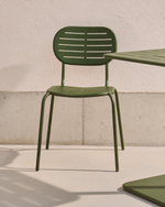 Уличный стул Brai из зеленой оцинкованной стали