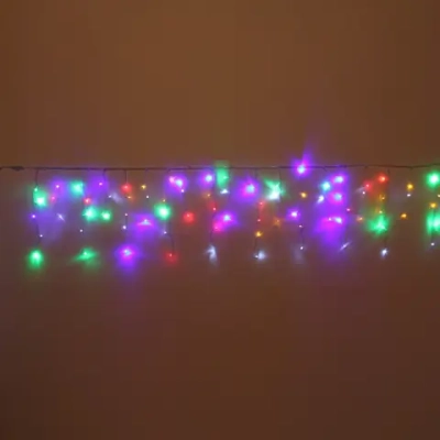 Гирлянда для дома БАХРОМА «Мерцание Premium» ш3м* в0,3/0,5 м 120 ламп LED, прозрачн.провод, 1реж,, IP-40, Мультицвет (возможность соединения)