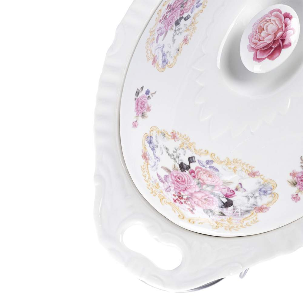 Мармит 2л керамический с крышкой "Debora", 40,5*27*16см