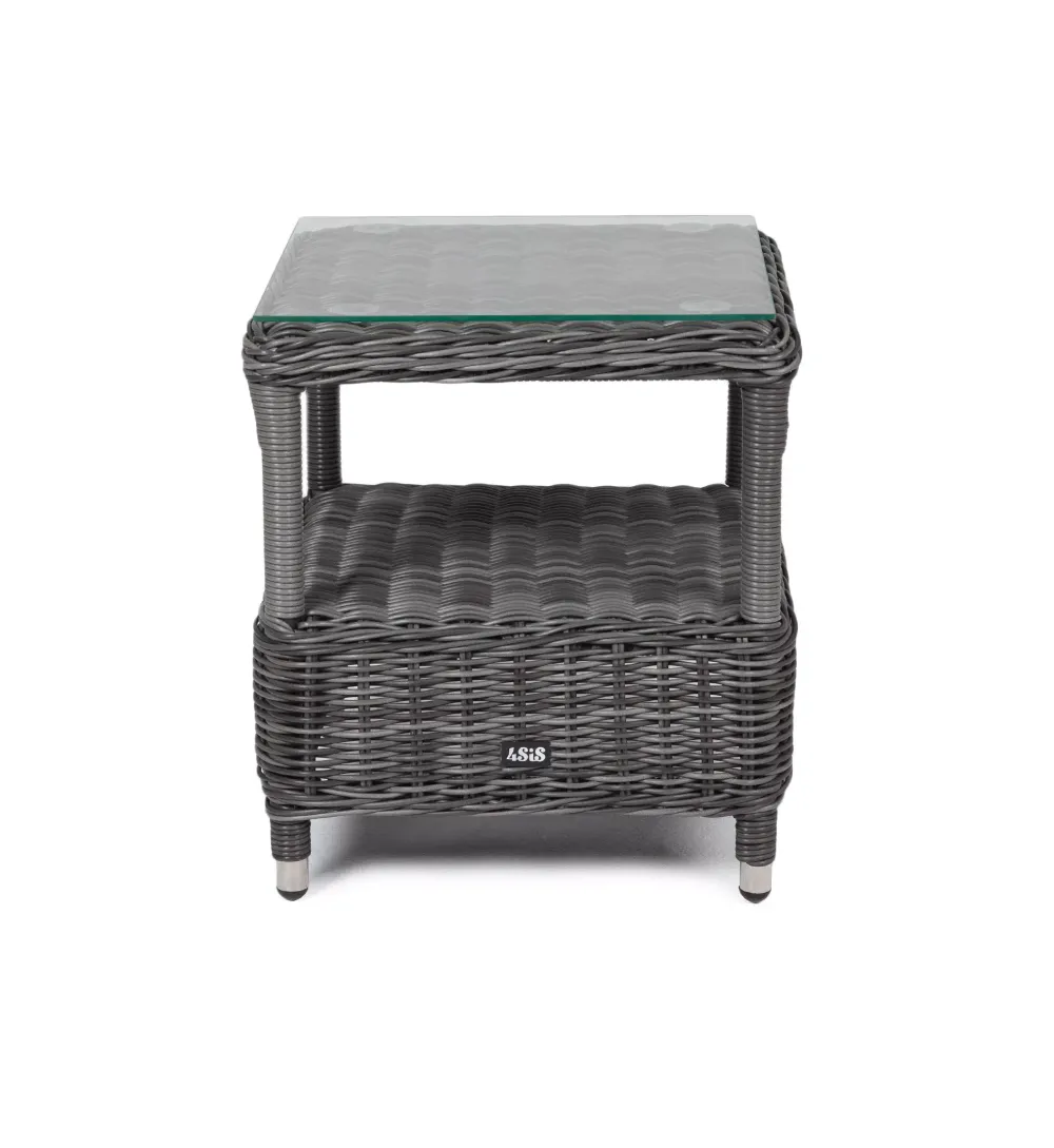 "Форио" столик кофейный из искусственного ротанга, цвет графит