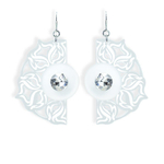 Серьги из акрила. Замок петля.