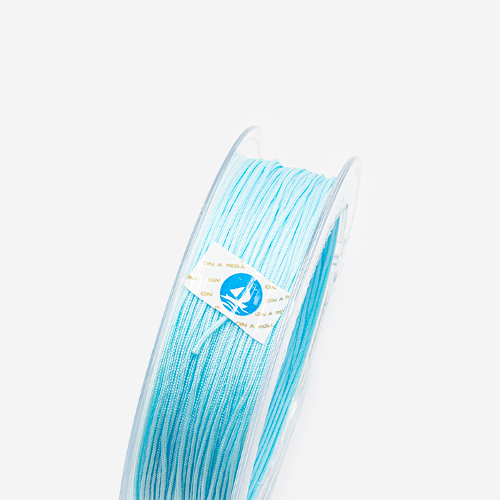 нн08-г Нить нейлоновая 0.8мм, голубой, м