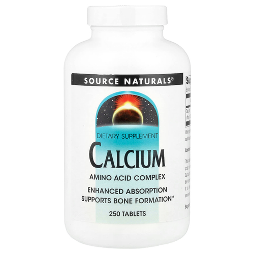Source Naturals, кальций, 200 мг, 250 таблеток