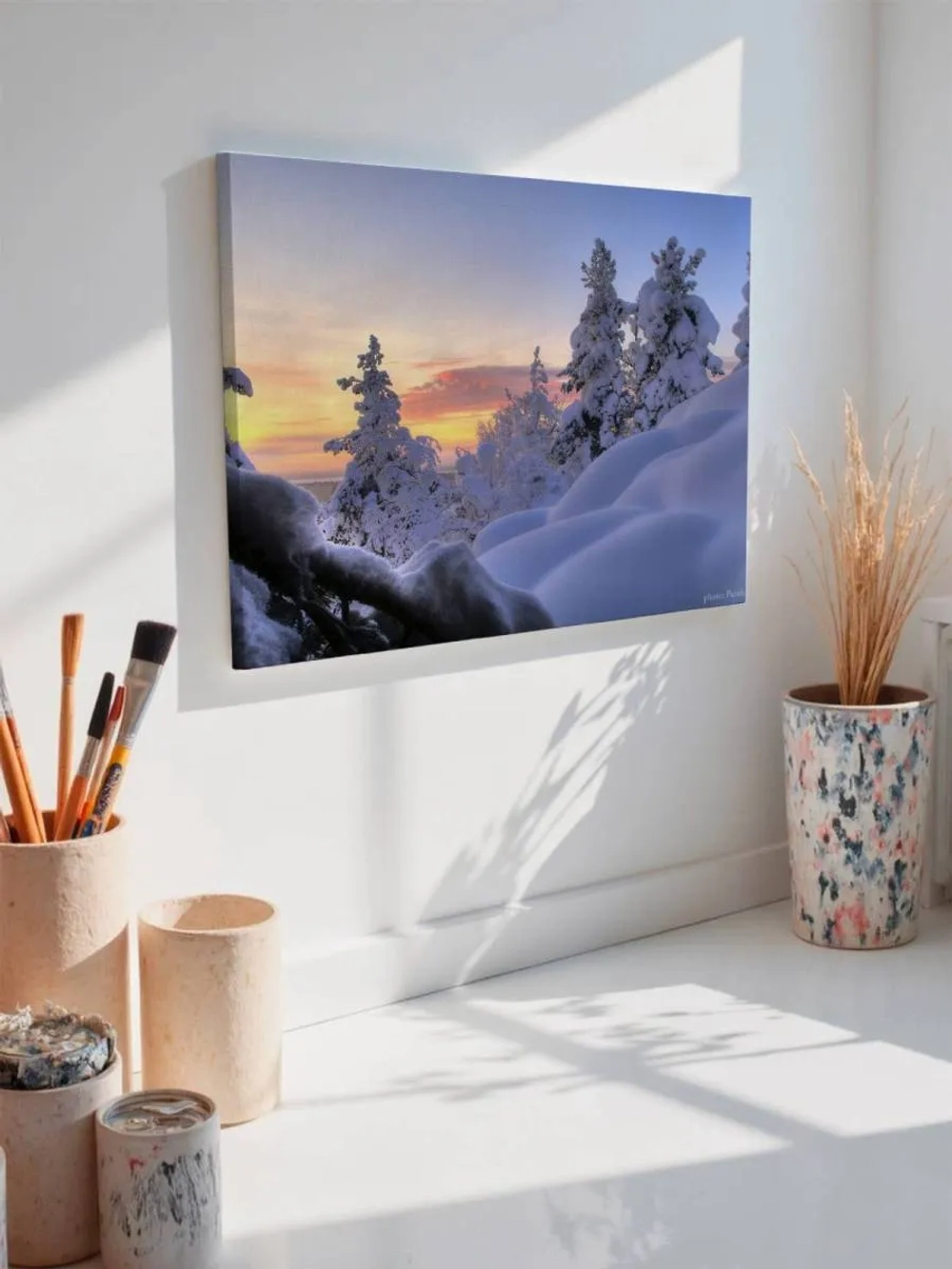 Картина на стену 40 X 50 Зимний пейзаж