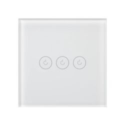 Выключатель сенсорный SWT-OMALI-S03-ZB-WH (250V, 10A, Zigbee) (Arlight, Стекло) 050042