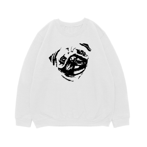 Свитшот "Мопс - портрет"