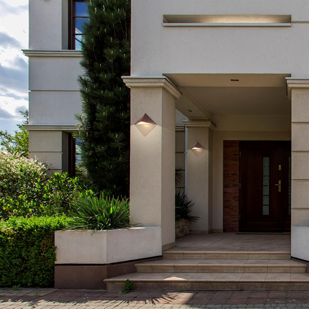 Уличный настенный светильник 370588 STREET NT19 180 коричневый IP54 GU10  50W 220V TESTA