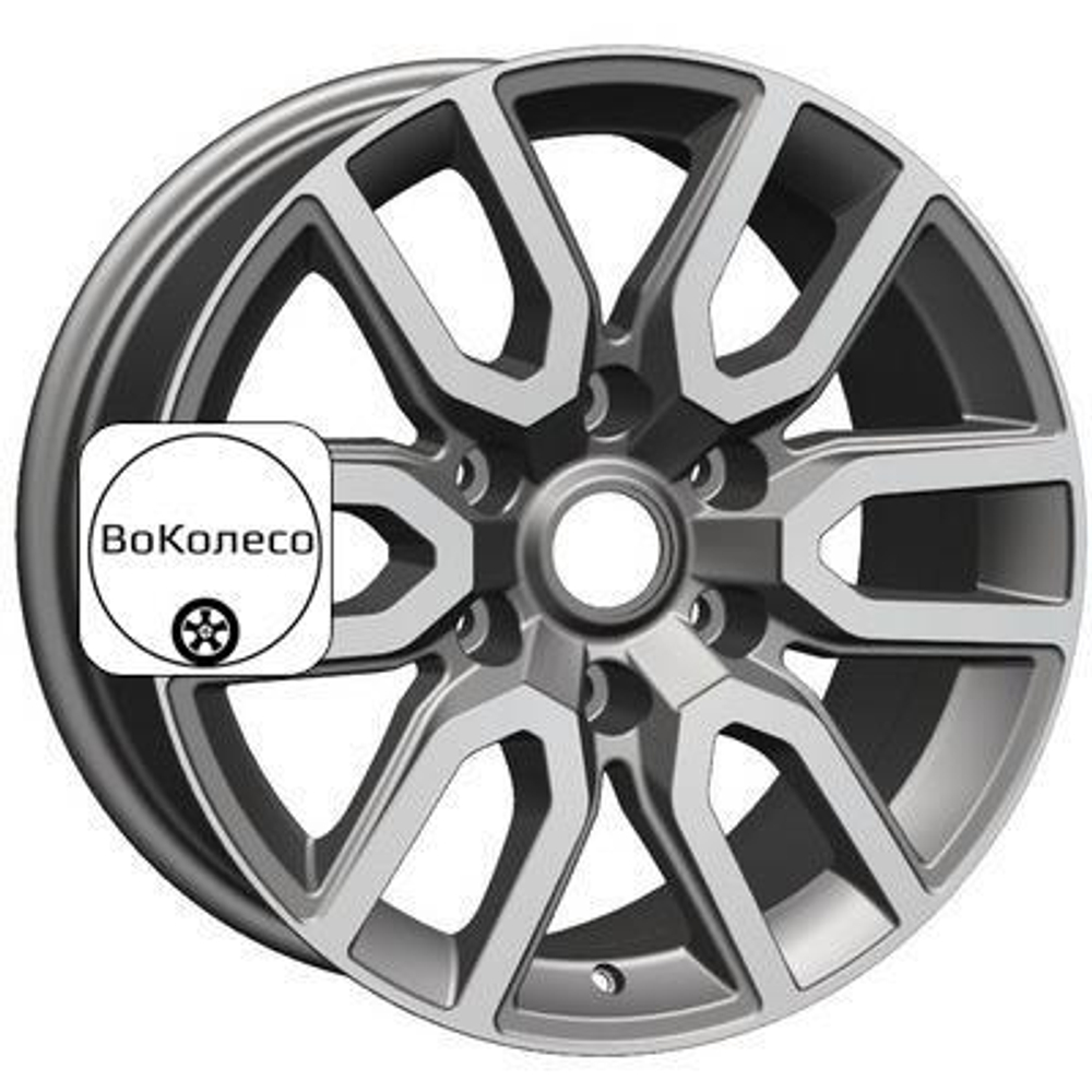 8x17/6x139,7 ET25 D106,1 KHW1723 (LC Prado/Lexus GX) Gray-FP Khomen Wheels