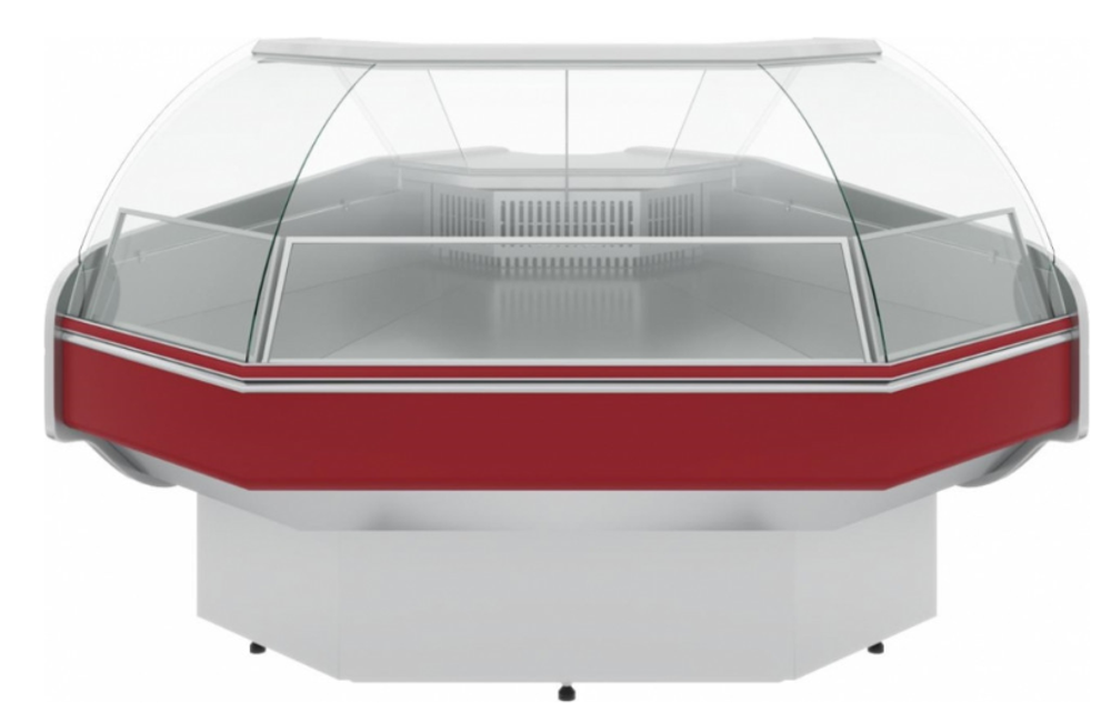 Холодильная витрина CARBOMA ATRIUM 2 GC120 VM-5 динамика (внешний угол 90)