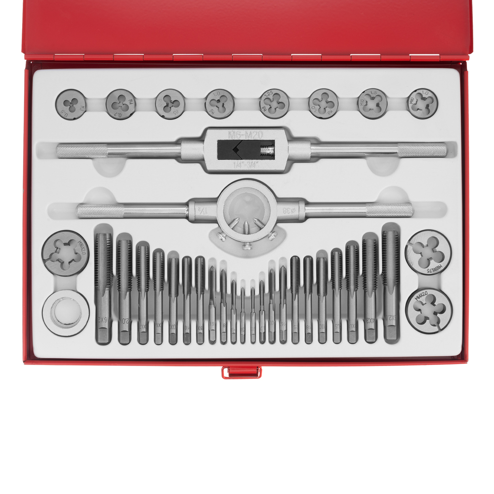 Набор метчиков и плашек М3-М16, 36 предметов Matrix