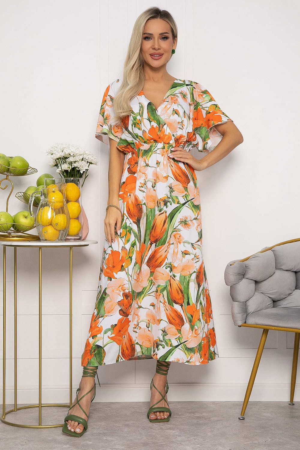 Платье Летнее настроение (оранжевое) П13726-7М LT Collection