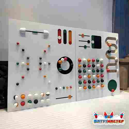 Интерактивная игровая стена «Траектория» с бегунками, шариками и тактильными панелями