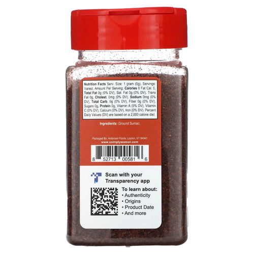 USimplySeason, оригинальный сумах, молотый, 141 г (5 унций)
