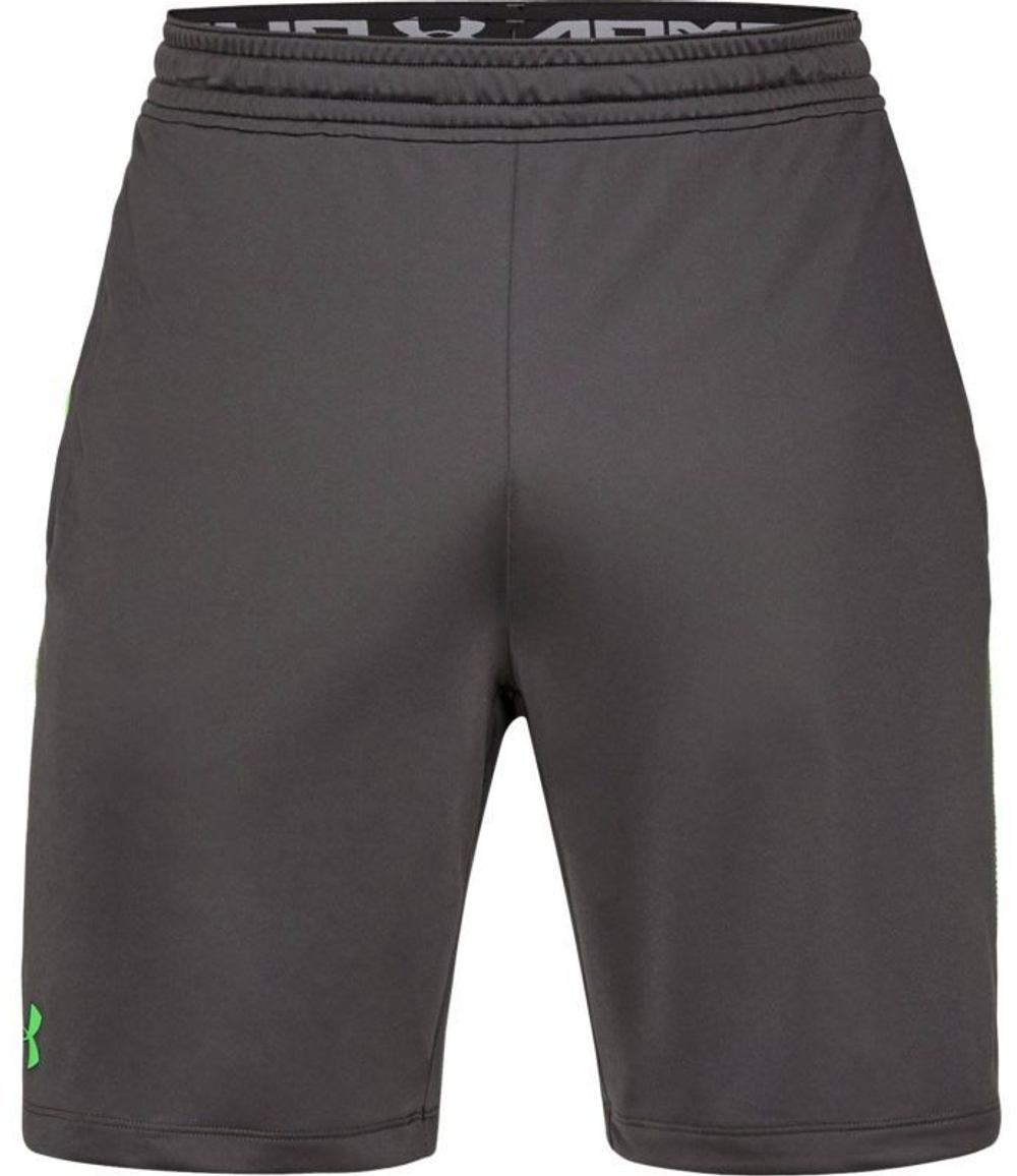 Мужские шорты теннисные Under Armour MK1 Inset Fade - dark grey/green