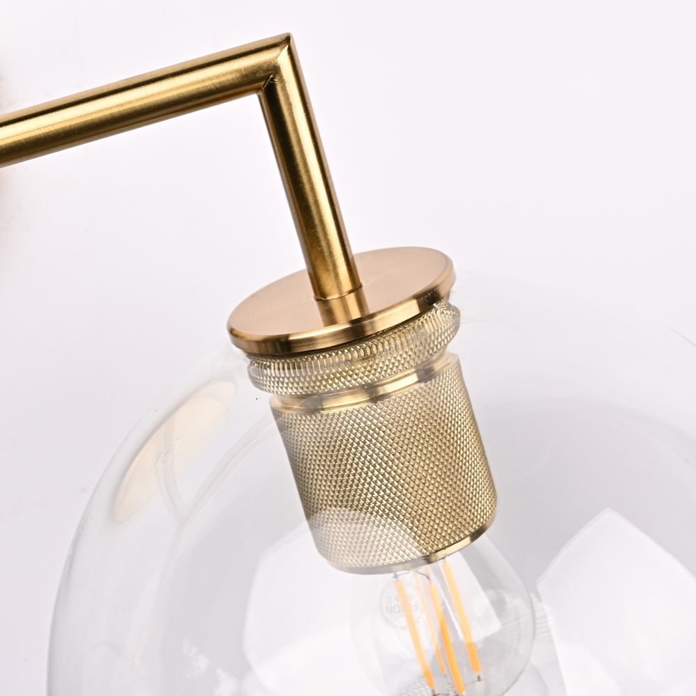 Бра Rh Utilitaire Globe Shade Double Sconce Brass By Imperiumloft