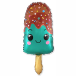 Шар Фольгированный Мороженое Эскимо бирюзовое (Бирюзовый)
