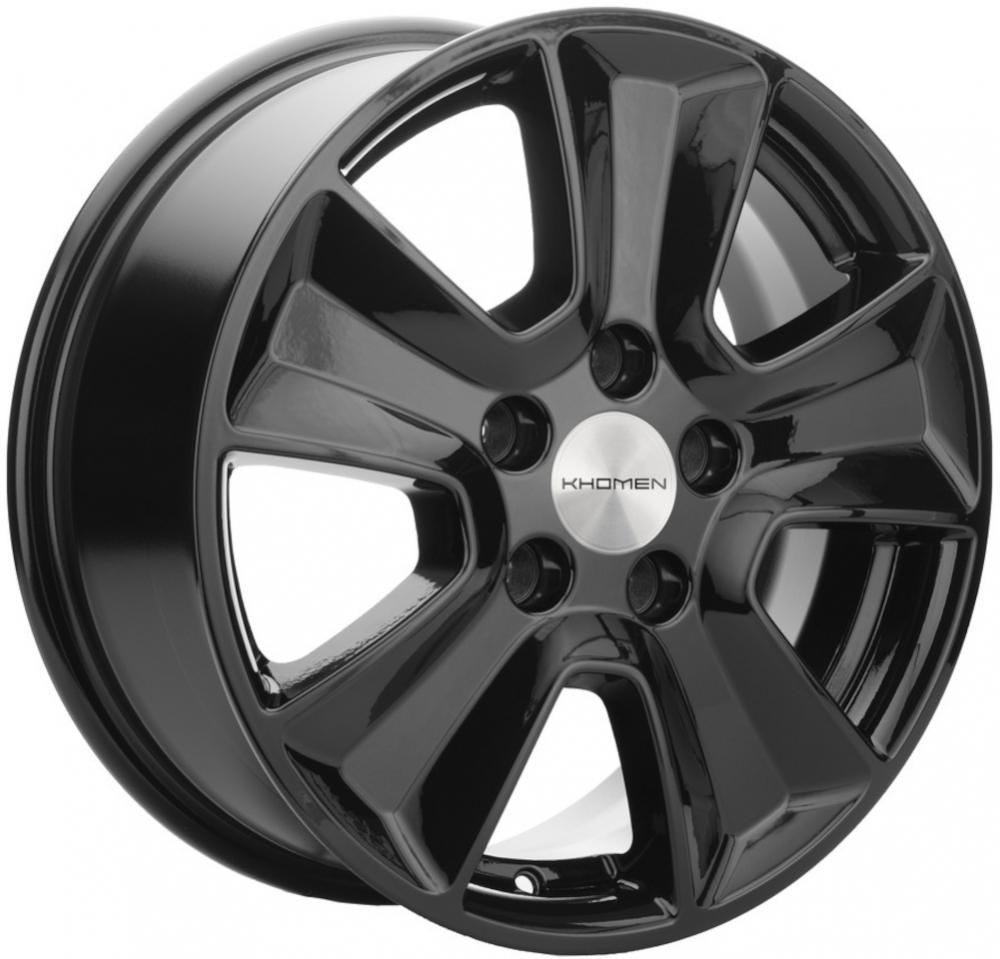 Khomen 1601 6.5x16 5x114.3 ET 50 Dia 66.1 (черный)