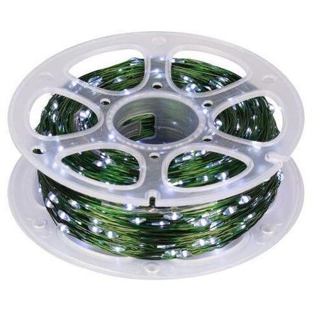 Гирлянда светодиодная "Нить" 100м 1000microLED холод. бел. IP44 220В ENIN-1000W Эра Б0060430