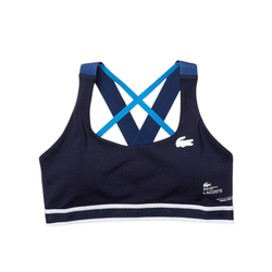 Теннисный бюстгальтер Lacoste SPORT Criss-Crossing Straps Sports - navy blue/blue