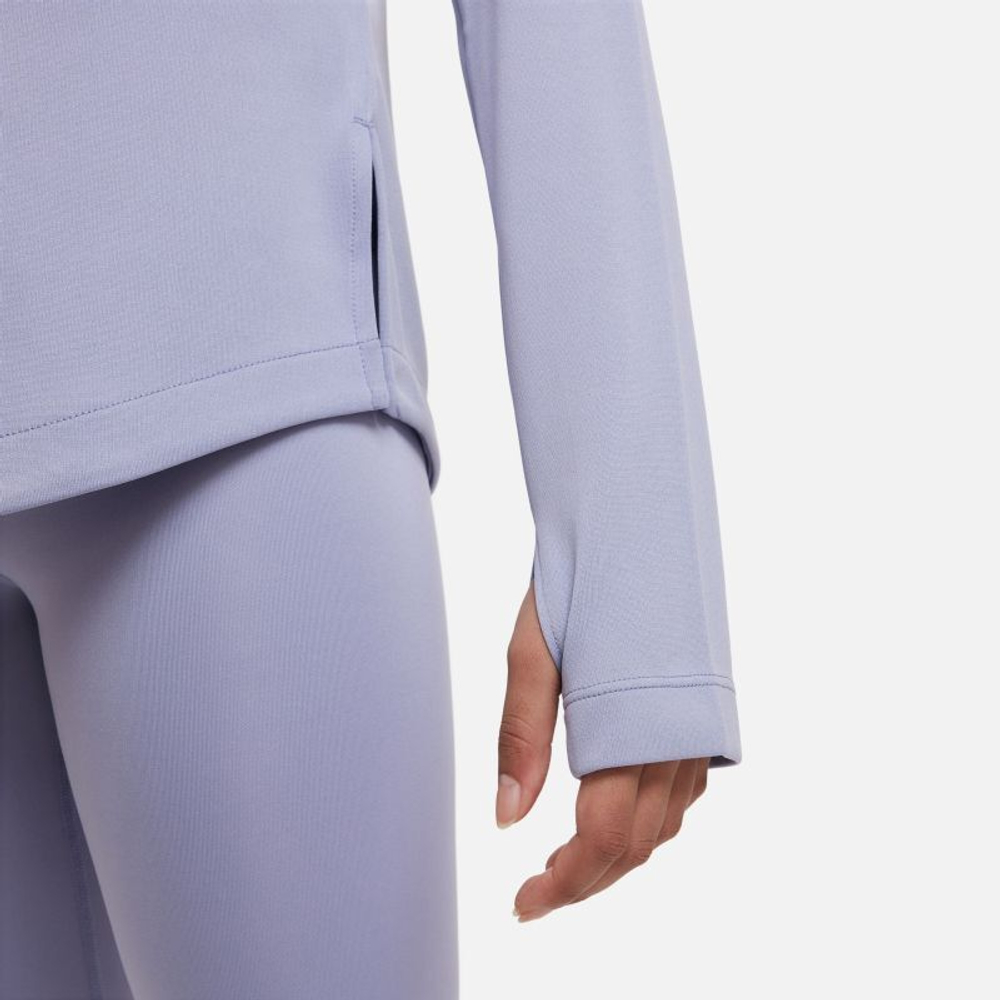Футболка для девочки теннисная Nike Dri-Fit Long Sleeve Running Top - indigo haze