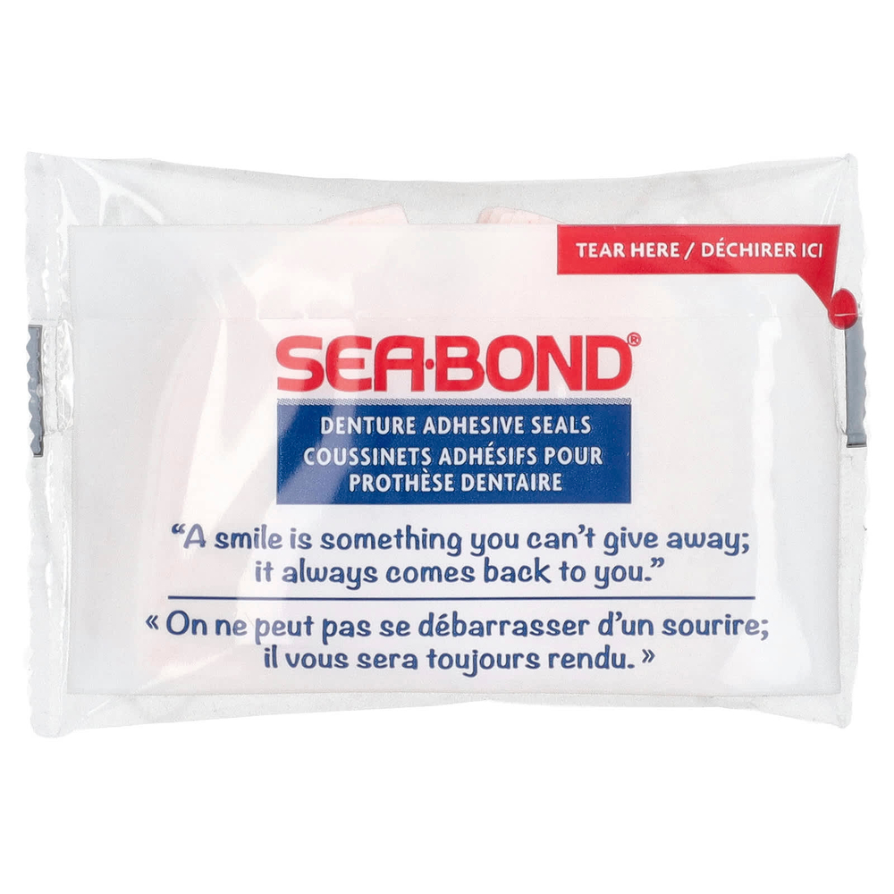 SeaBond, Адгезивные пломбы для зубных протезов, оригинальные, 30 шт.