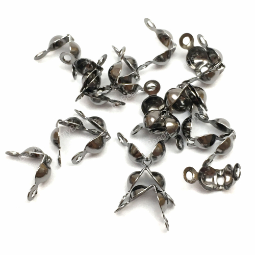 Каллоты 7х4 мм, под черный металл (10 шт)