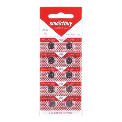 Батарейки SmartBuy AG6 BL10, 012031
