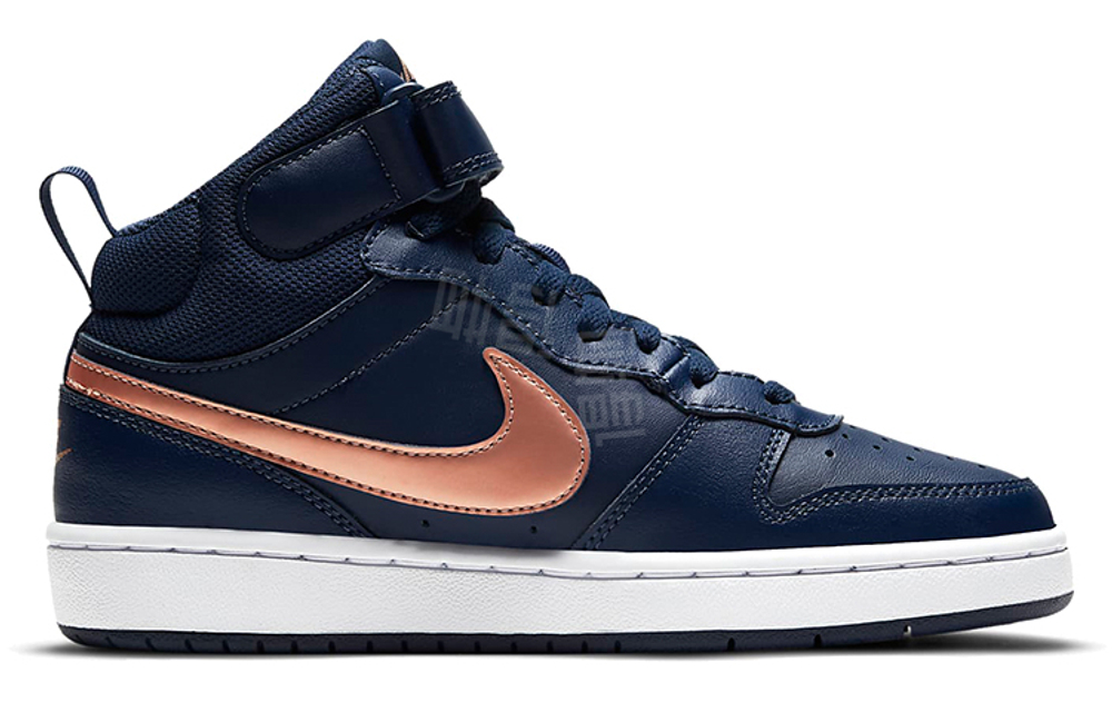 Женские кроссовки Nike Court Borough Mid 2 'Navy Metallic Red Bronze' CD7782-400