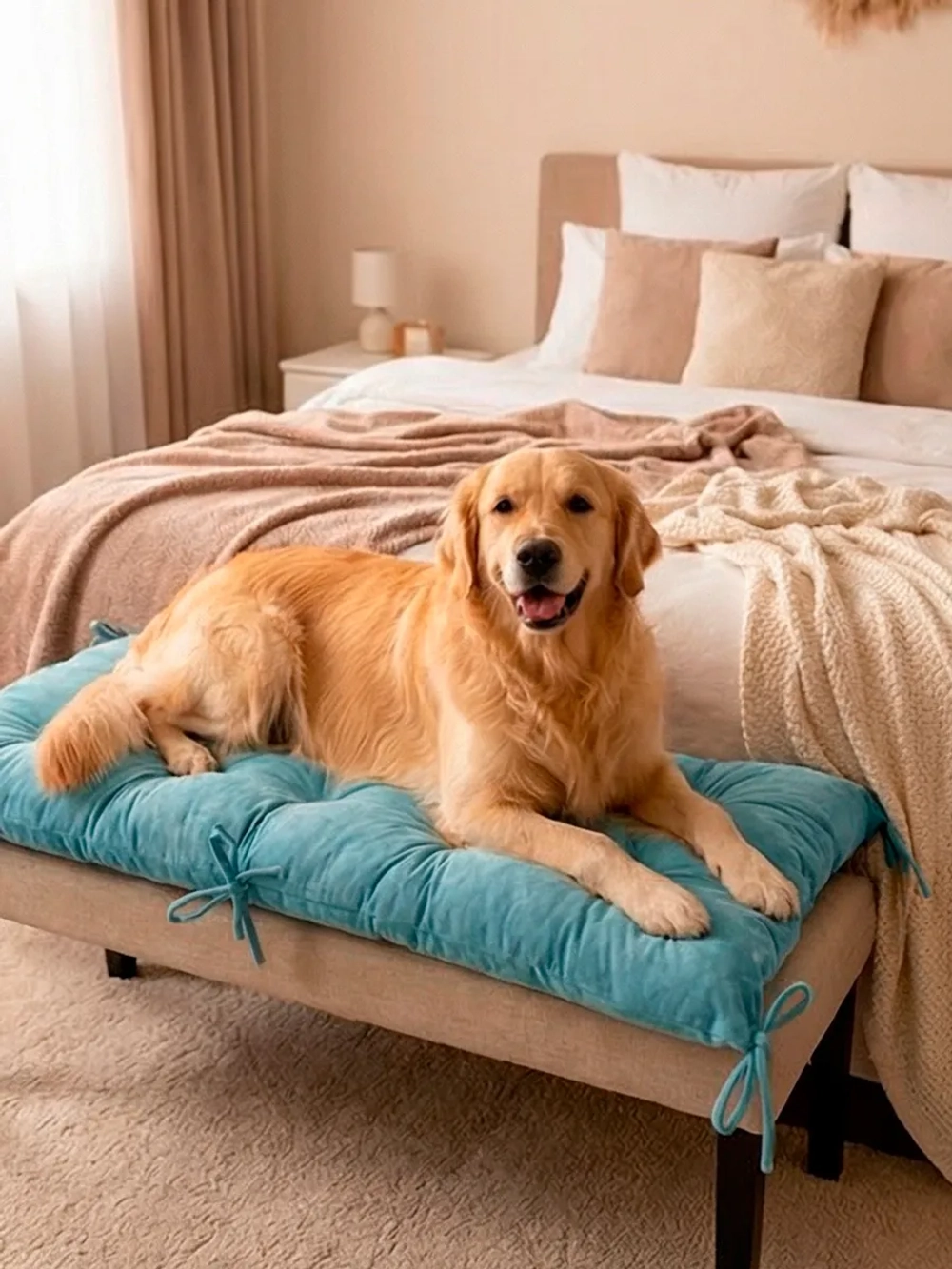 Подушка на скамью, подоконник, обувницу 80х40 см