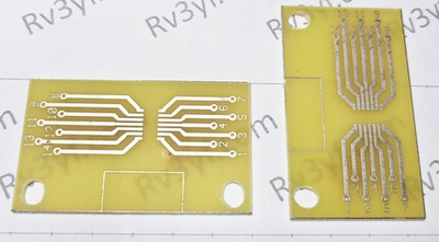 Плата-Переходник для распайки SOIC14 (SO-14). цена за 1 шт.