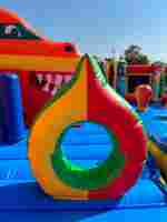 Коммерческий надувной батут «Гранд-саванна 2», 17х10х9 м