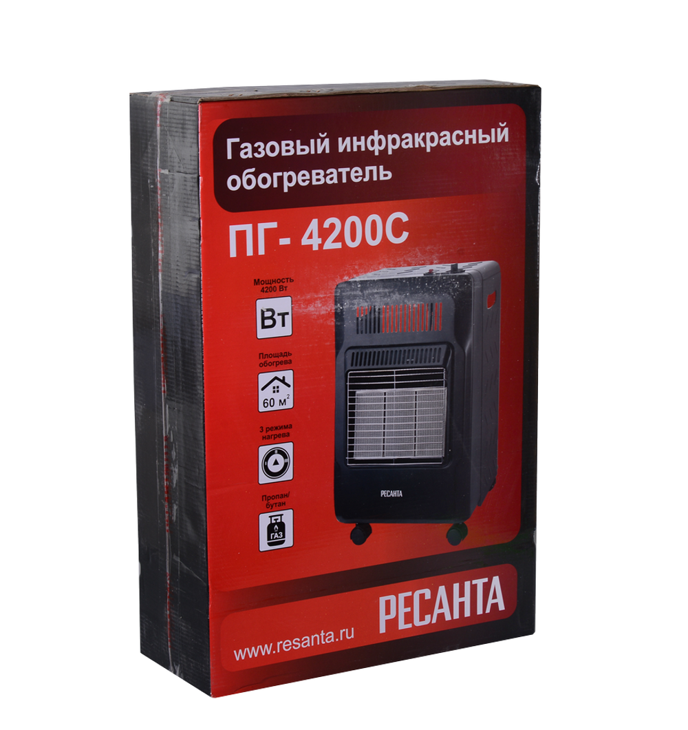 Газовый инфракрасный обогреватель Ресанта ПГ-4200С