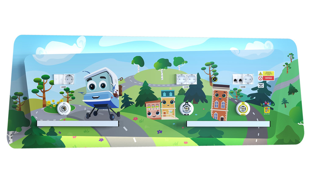 Детская двухрядная медицинская консоль CADUCEUS