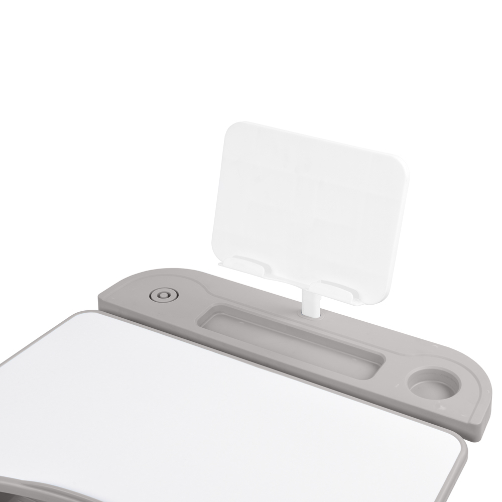 Комплект растущей детской мебели Fundesk Cura парта + стул + выдвижной ящик + подставка + лампа