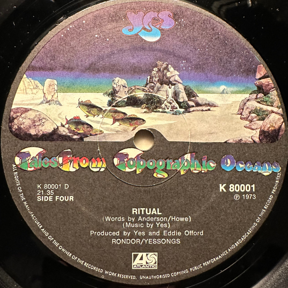 Yes - Tales From Topographic Oceans 2LP (Англия 1973г.)