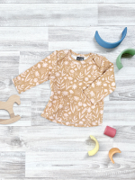 Футболка с длинным рукавом Mjölk Caramel Flowers, уценка