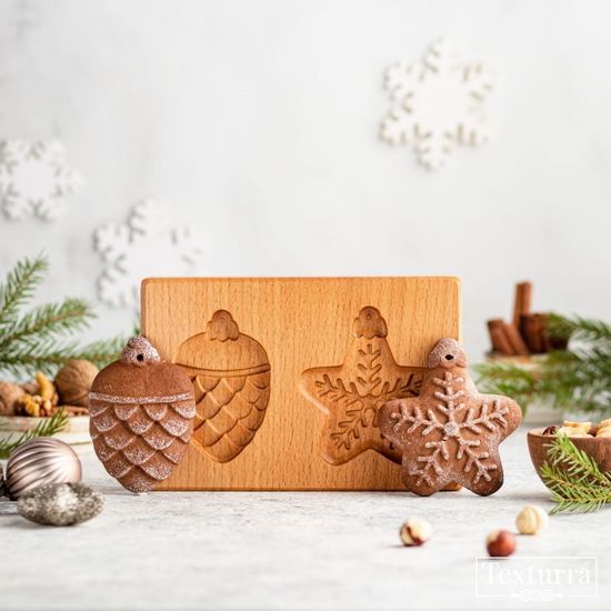 Пряничная форма Шишка и звезда