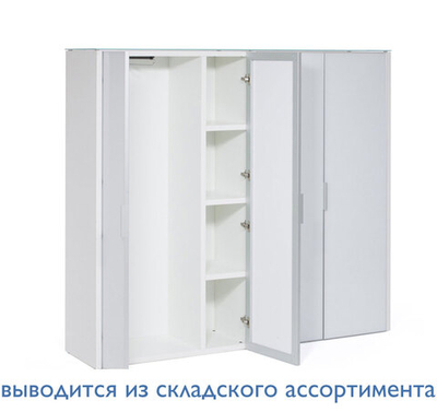 GALA Шкаф д.бумаг с гардеробом БЕЛЫЙ