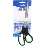 Ножницы универсальные бытовые «VOSTOK MARKET», цвет чёрный / зеленый, 23*7см (блистер Селфи)