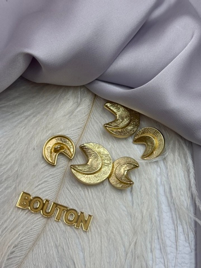 Пуговицы золотистые "Полумесяц"