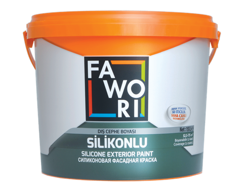 КРАСКА FAWORI ФАСАДНАЯ СИЛИКОНОВАЯ (MIX 2) 7,5Л