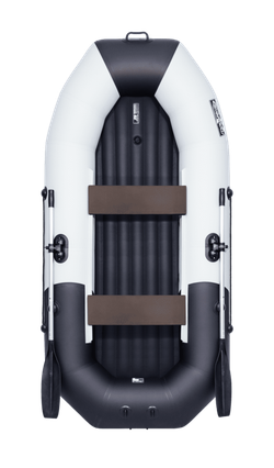 Гребная лодка ПВХ ТАЙМЕНЬ N-270 НД серый-чёрный