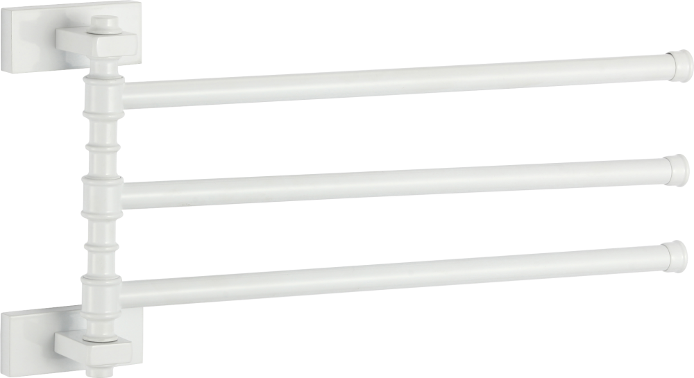 88013-F П/держатель поворот. 3-ной (БЕЛЫЙ) GANZER (10/1шт)