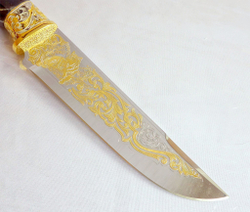 Нож дамасский "Волк" /в коробке/