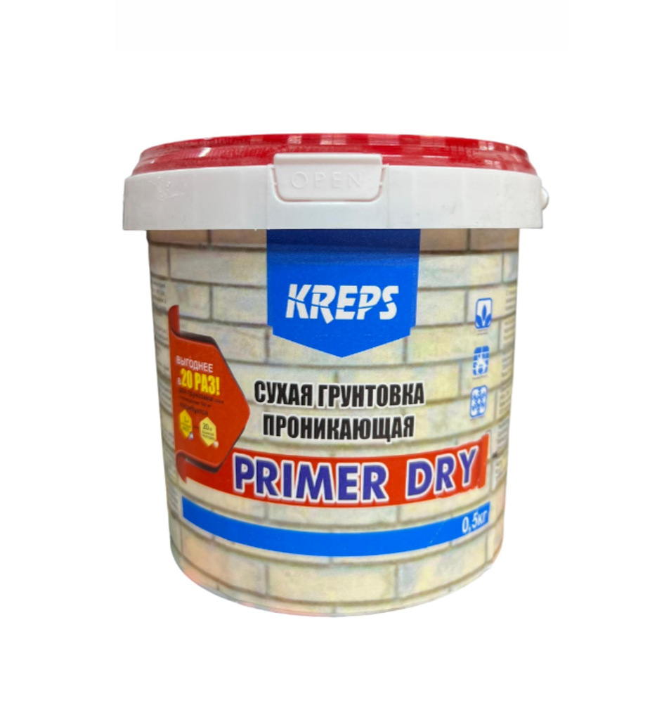 ГРУНТОВКА KREPS PRIMER DRY СУХАЯ 0,5КГ