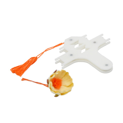 Мотовильце для создания тычинок из ниток / Белый глянцевый