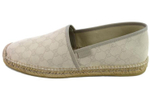 GUCCI Gucci Monogram Signature Fisherman Flat Shoes Casual Single Shoes Women's Gray