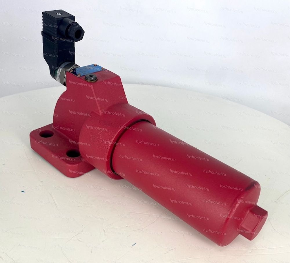 WKDFAFEBN/HC110QE10D1.X/-L24 - Напорный фильтр гидравлический одинарный модели DF AFE тонкость фильтрации 10 мкм, типоразмер 110, вид присоединения: фланец Расстояние между крепежными отверстиями: 72х55, материал корпуса - чугун, рабочее давление до 315 бар, визуально-электрический (лампа с напряжением 24В) индикатор загрязнения