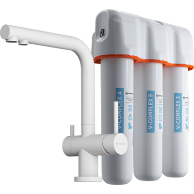 Комплект смеситель+фильтр Nagano-WH-P + Pure drop Lite