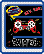 Папка д/труда А4 молния вокруг, пластик 325/230/25 "Brother gamer 2025" (Пчелка)